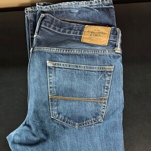 Abercrombie & Fitch Men's Classic Blue Bootcut Jeans
